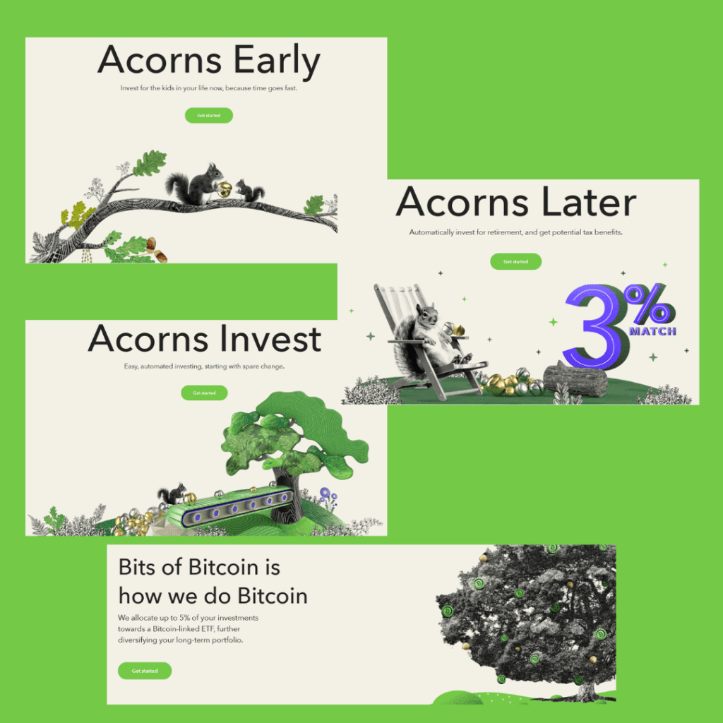 Acorns Investment Interface
